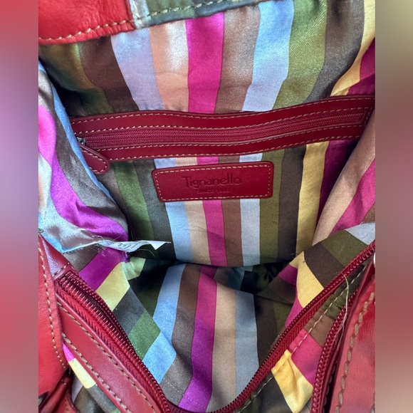 Red Tignanello Shoulder Tote Bag - Picture 6 of 10